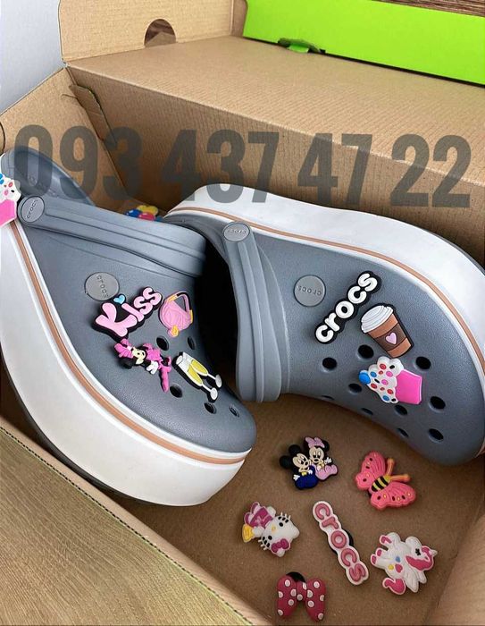 Жіночі Крокси Сабо Crocs Crocband Platform на Платформі Crocs Crocs