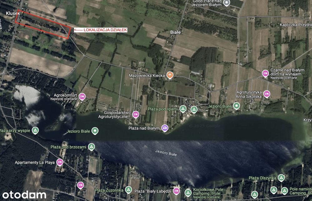 Działki budowlane przy jeziorze Białym - Widok 2