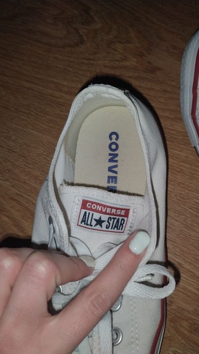 converse białe do kostki