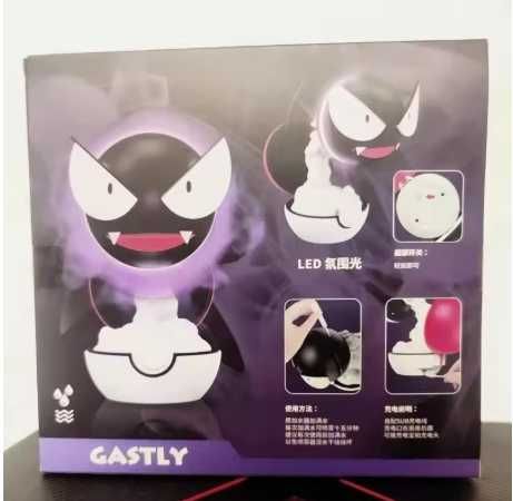 Umidificador Pokémon Gastly com Luz LED e Purificador de Ar
