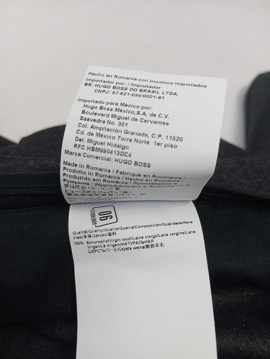 Eleganckie spodnie Hugo Boss W36 XL Virgin Wool