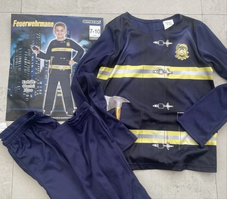 Kostium stroj przebranie roz.7/10 Strazak karnawal