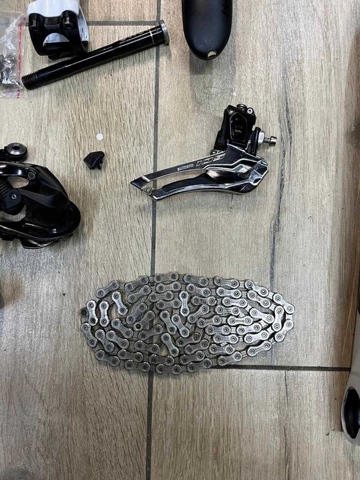 Napęd SHIMANO 105 łańcuch/przerzutki dobry stan WYPRZEDAŻ!!!