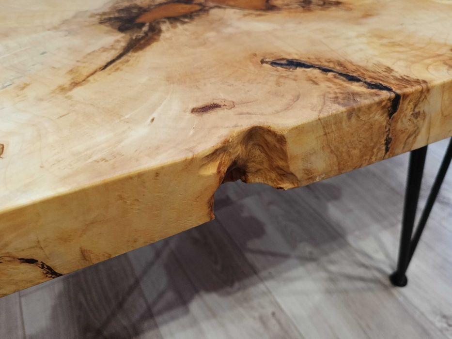 Stolik kawowy ława stół drewno naturalne klon loft