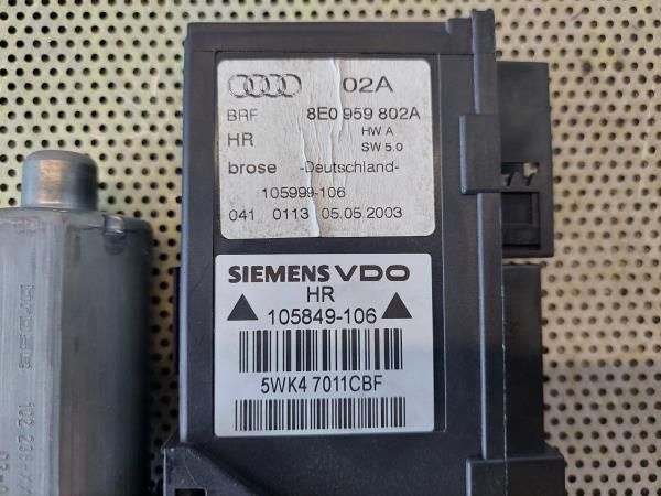 Motor vidro trás direito AUDI A4 (8E2, B6)