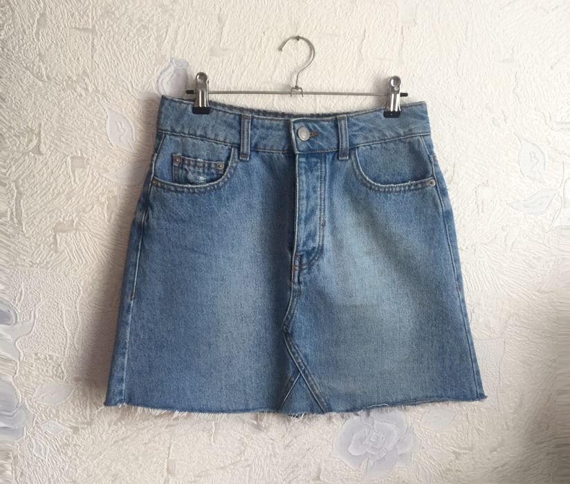 Джинсова юбка bershka