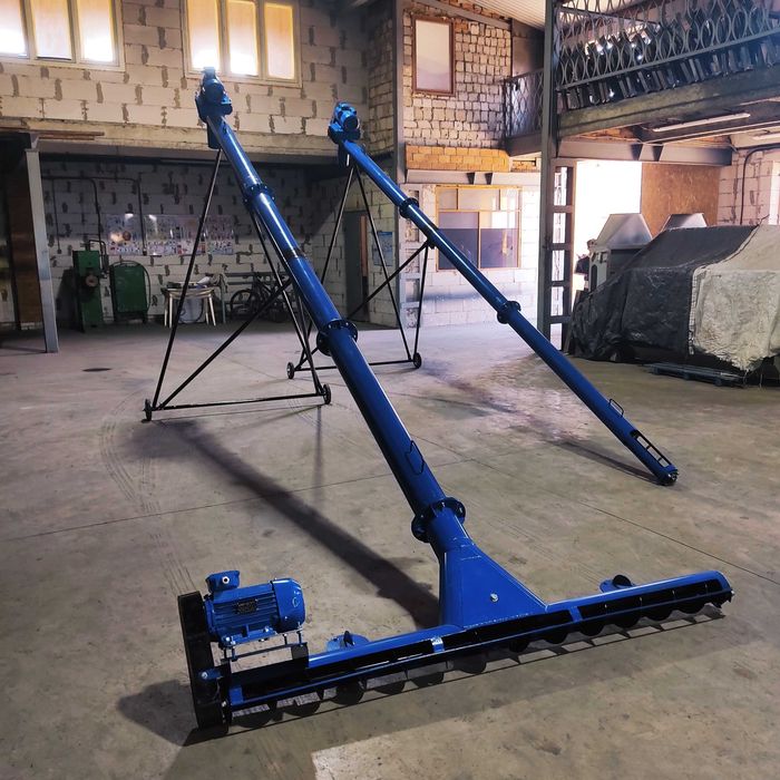 Шнек Ø159*6м*380В, підборщик зерна, шнековый навантажувач, протруювач