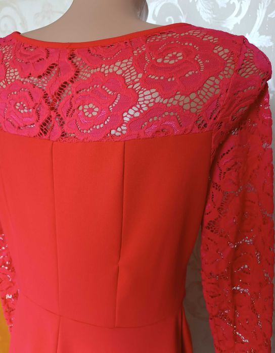 євро 42  46-48-50 яскрава червона сукня красное платье плаття на свято