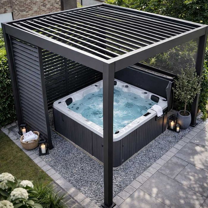 Wanna spa + pergola gratis