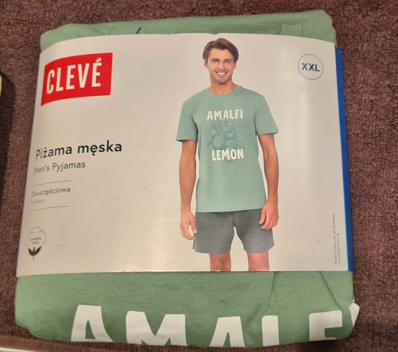 Nowa pidżama męska 2 częściowa
