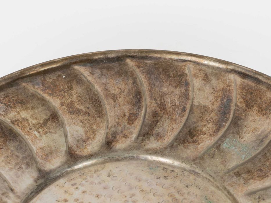 Salva prata 23 gomos século XX | Art Deco