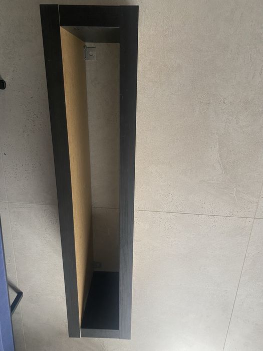 Półka podwojna lack ikea na ścianę wenge