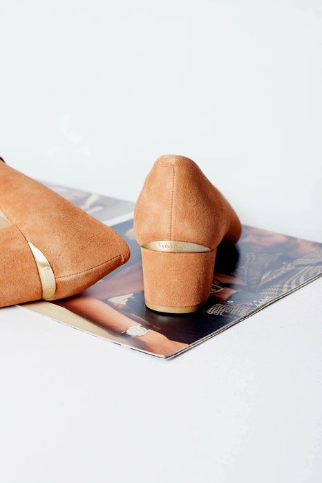 CALVIN KLEIN ОРИГІНАЛ. Жіночі туфлі човники лодочки руді рижі коричнев