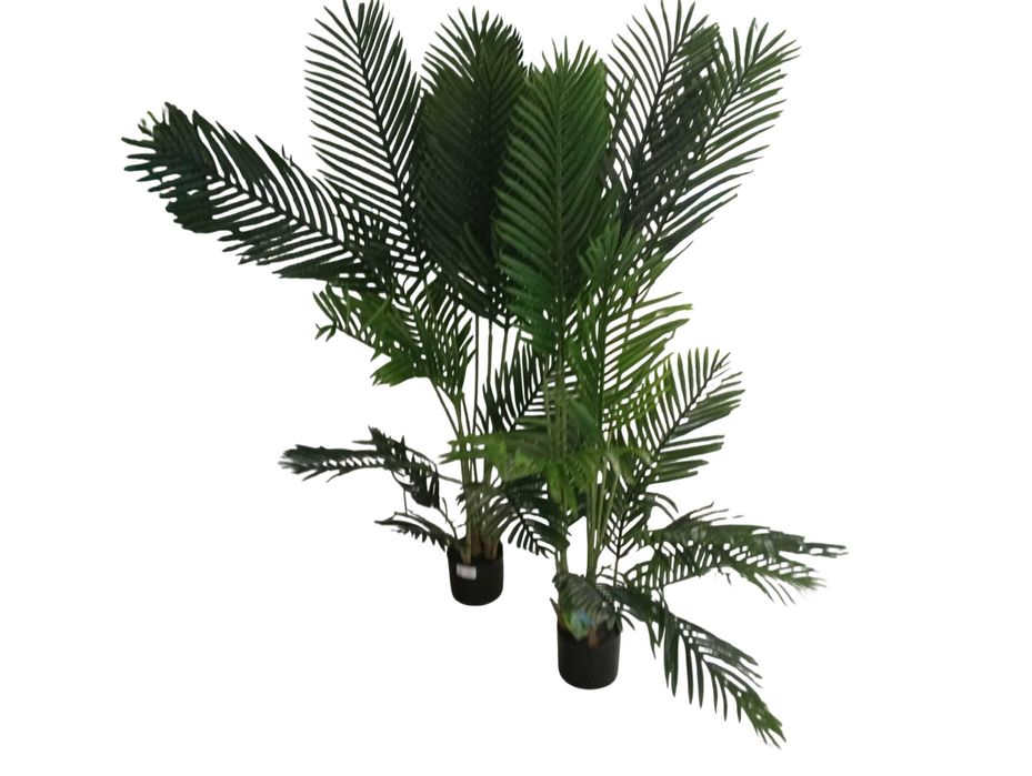 2x Fopamtri Sztuczna palma Areca, 160 cm, sztuczne drzewo