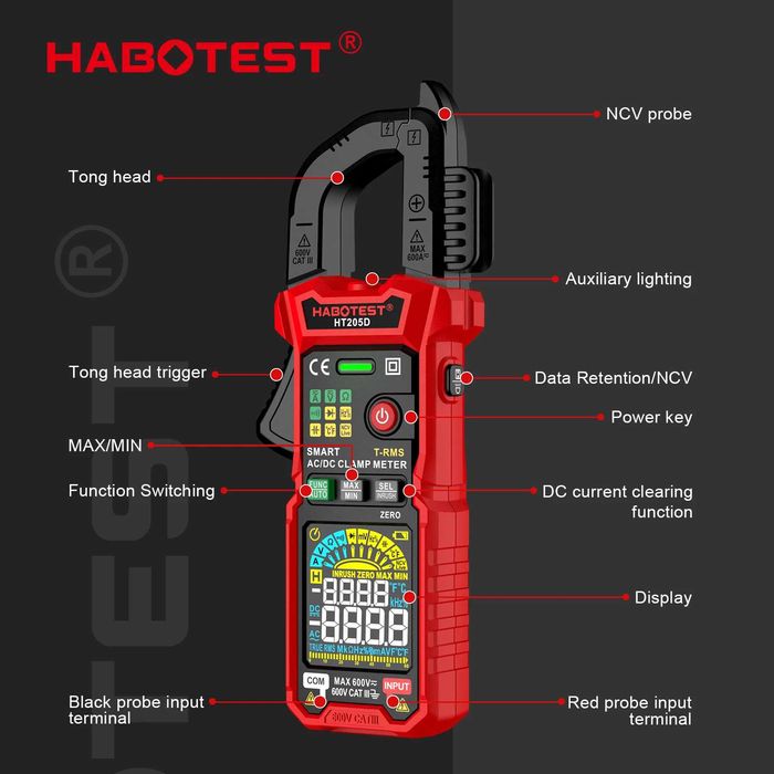 Тестер, токоизмерительные клещи HABOTEST HT205D: 1 330 грн ...