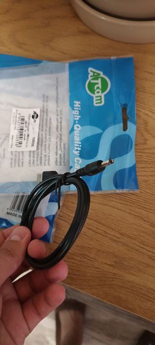 Кабель живлення Atcom USB (AM) 3,5 DC, 2A, 1 метр