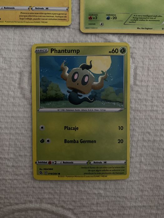 9 cartas de Pokémon