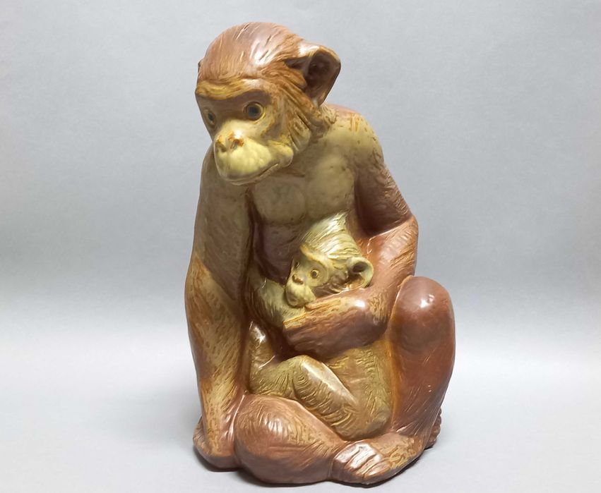 Małpki, figurka Hiszpania Lladro, proj. Juan Huerta 41,5cm