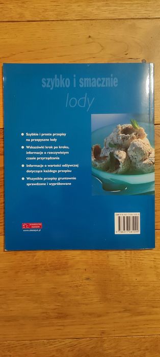 Książka lody szybko i smacznie; przepisy na lody
