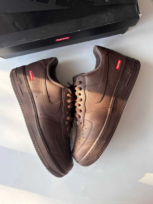 Кросівки Nike Air Force 1 Low Supreme Baroque Brown