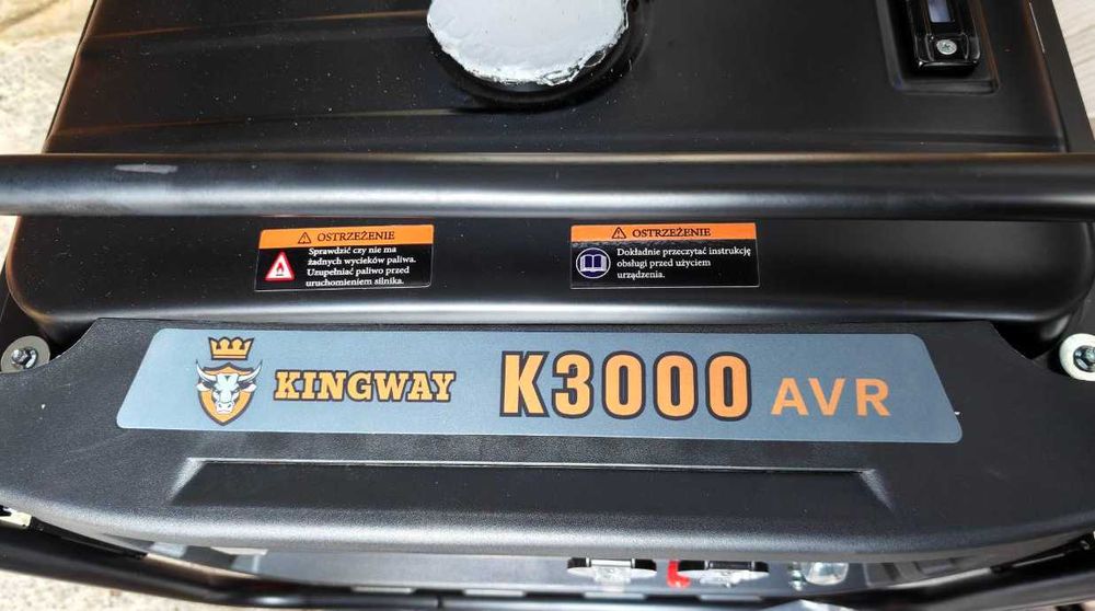 Kingway генератор 3 кВт мідна обмотка AVR однофазний бензин 2 розетки