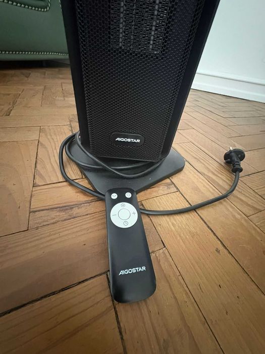Aquecedor e ventilador de torre Smart Aigostar com controlo remoto – 30 €