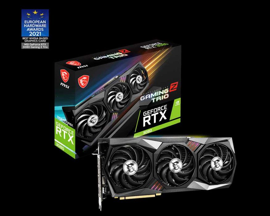 Karta Graficzna MSI GeForce RTX 3080 Gaming Z Tri 10G Jak Nowa bez LHR