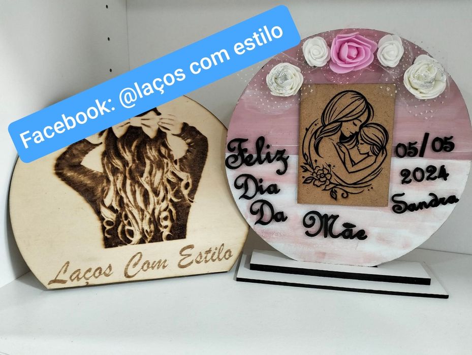 Artigos decorativos personalizados em MDF, presente ideal!