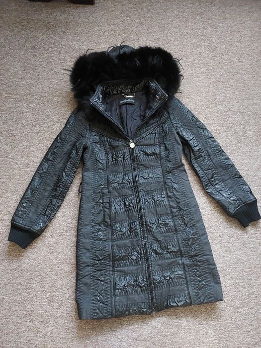 Неймовірна брендова куртка, пуховик Roccobarocco з натуральною норкою!