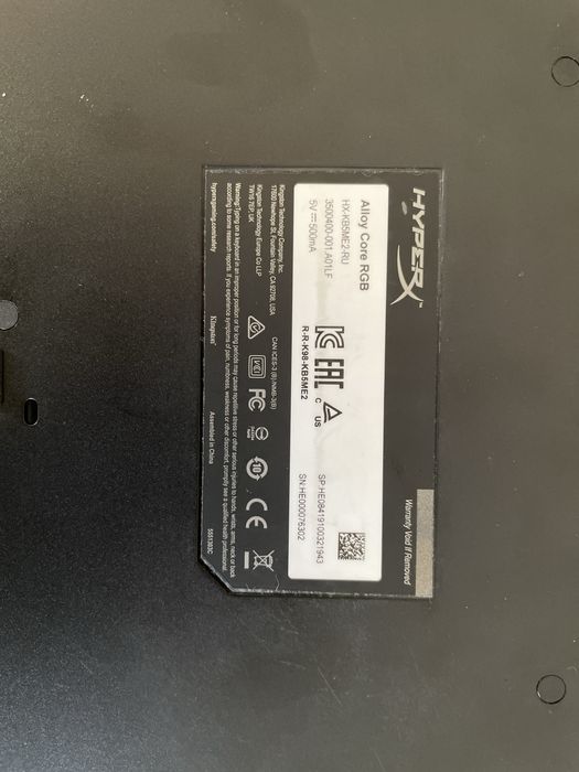 Клавіатура HyperX Alloy Core RGB