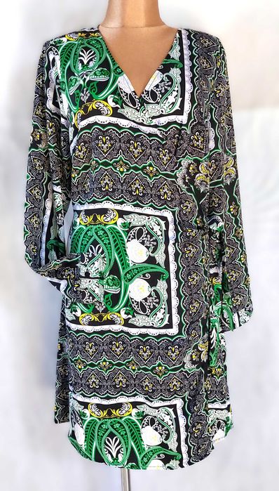 Nowa sukienka Bonprix 46 kopertowa elegancka retro basic