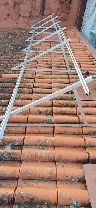 Estrutura painéis solares alumínio