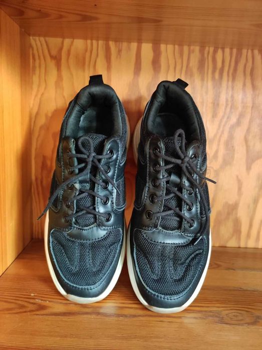 sneakersy grube spody skórzane sportowe  półbuty trzewiki adidasy