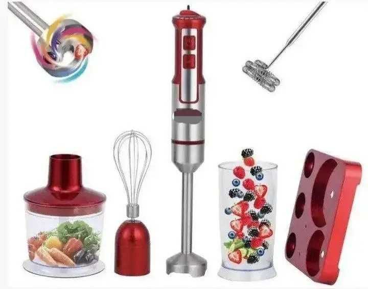 Занурювальний блендер міксер 6 в 1 з підставкою 1200 Вт RB-2293 R