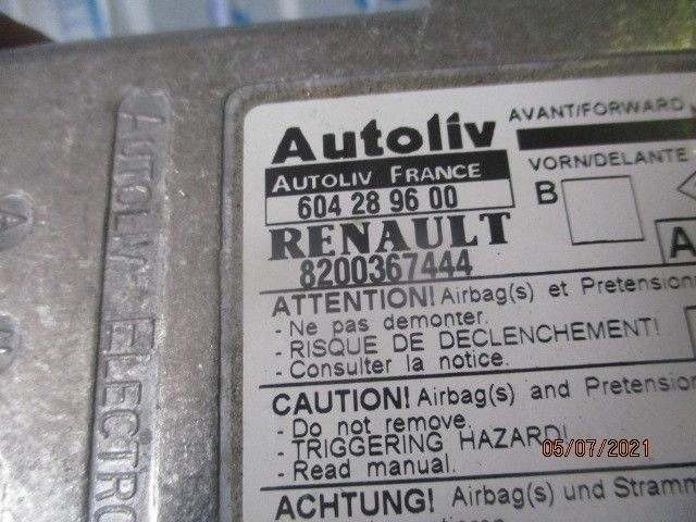 Centralina airbag RENAULT Megane II (BM0/1_, CM0/1_)