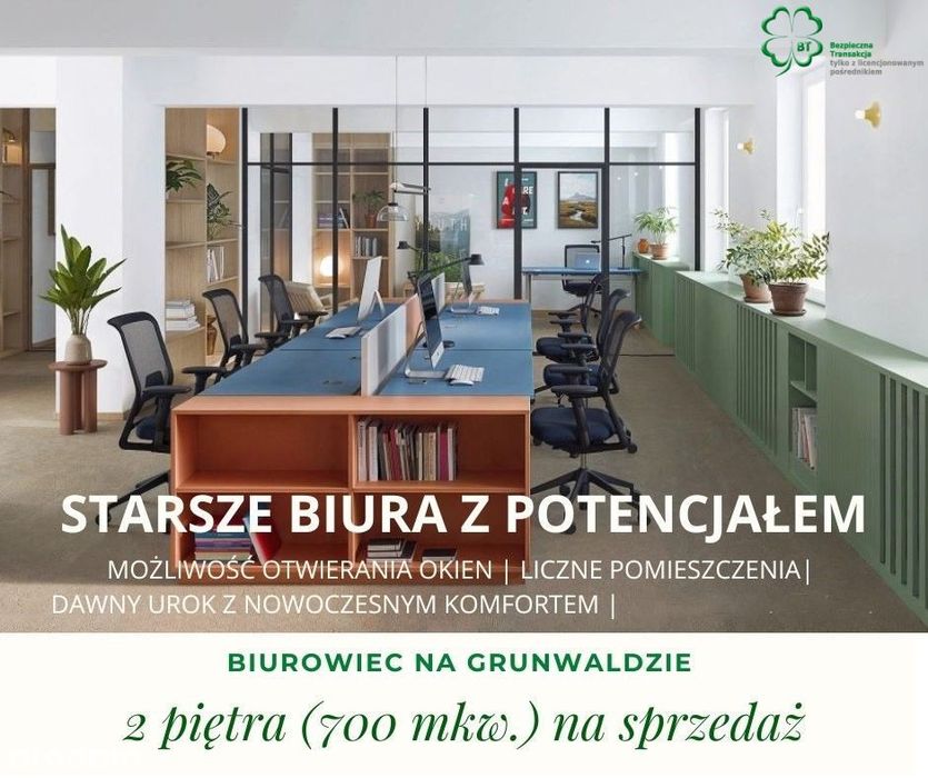 Grunwald,piętro biurowca,sprzedam