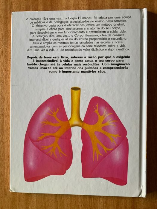 Livro "Era uma vez o corpo humano - Nº 3 - A respiração"