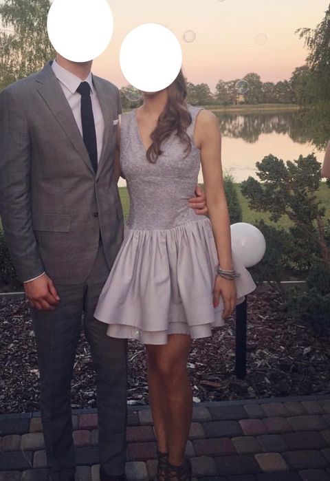 Szara sukienka LAVIKA