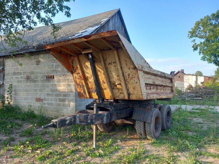 Przyczepy przyczepa wywrotka koleba resor Mocna skorupa Do obornika gr