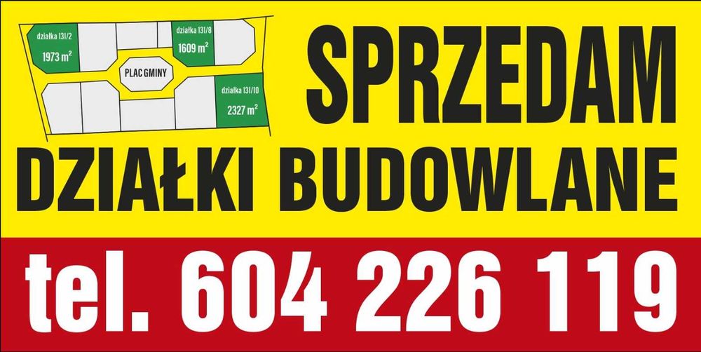 Sprzedam działki budowlane w Dębe