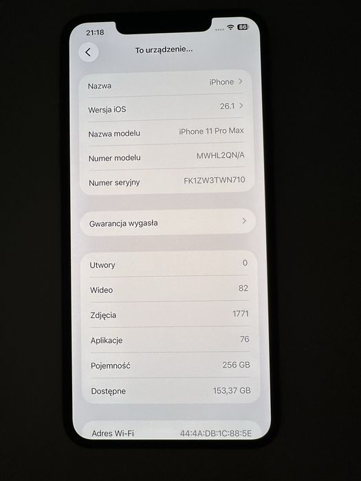 iPhone 11 Pro Max 256 GB