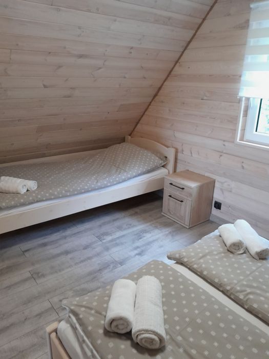 Domek nad jeziorem Narie w Bogaczewie