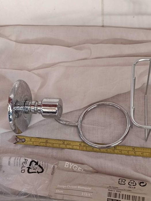 Conjunto em inox de 3 peças para WC