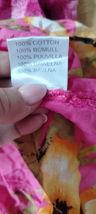 Ładna Duża Bluzka na ramiączkach bawełna 50 stan idealny