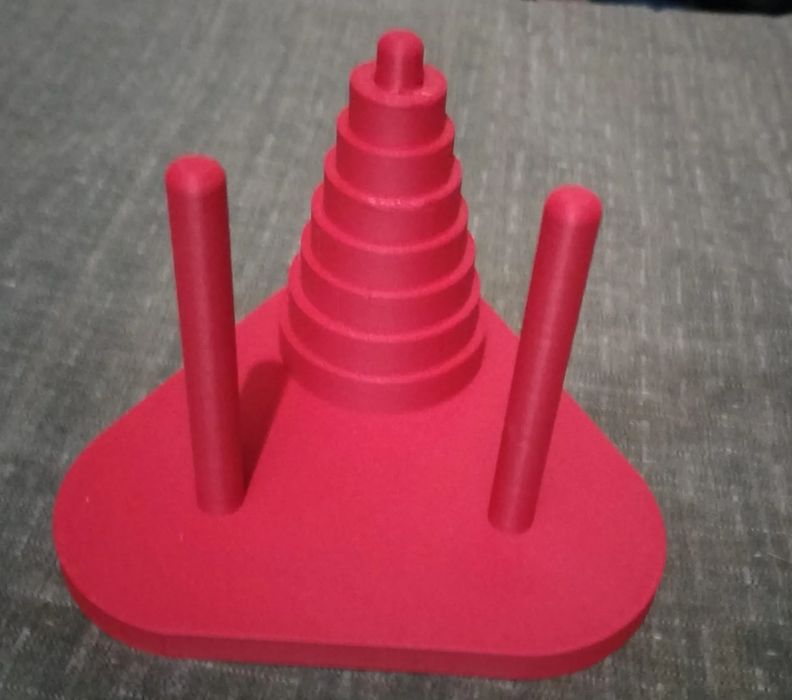 Torre de Hanói Educativa com Base Aberta