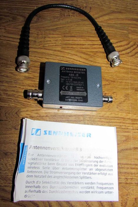 Sennheiser AB-3 Booster, Banda D