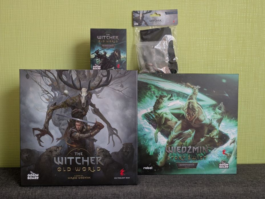 Wiedźmin Stary Świat Deluxe + Kickstarter + Eredin + Metalowe Monety