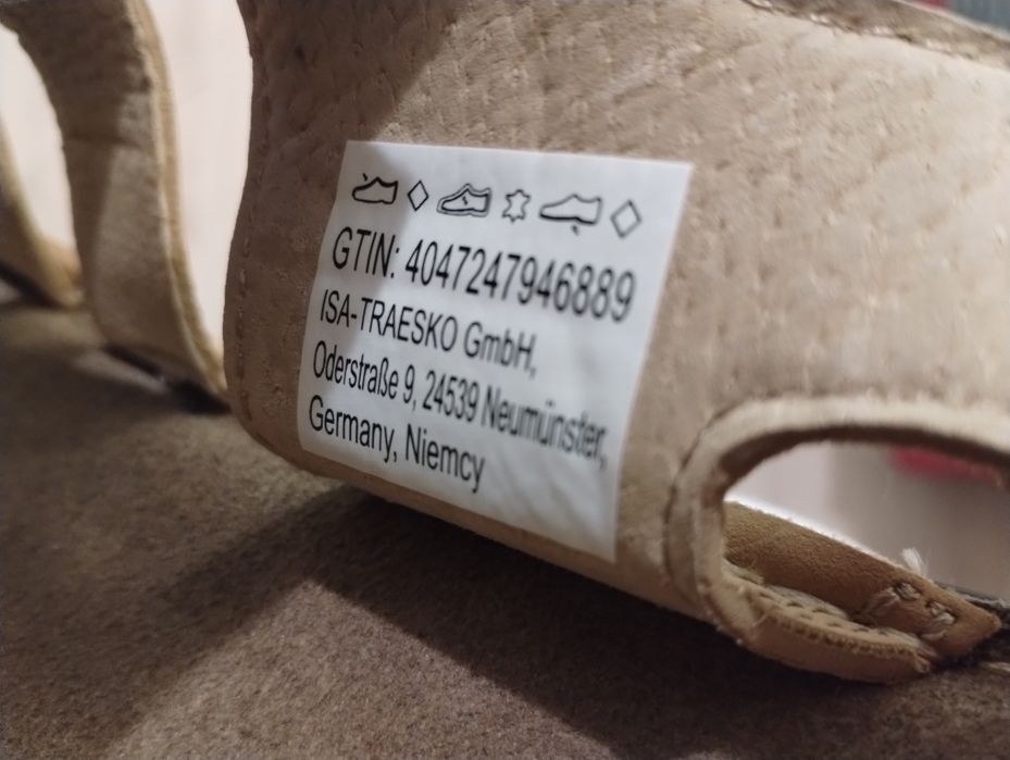 Sandały męskie rozmiar 44. NOWE. Długość 29cm. Regulowany pasek/zapięcie