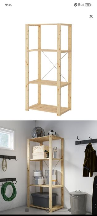 Estantes madeira IKEA Hejne