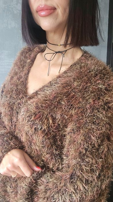 Пухнастий кардиган, ручна робота!